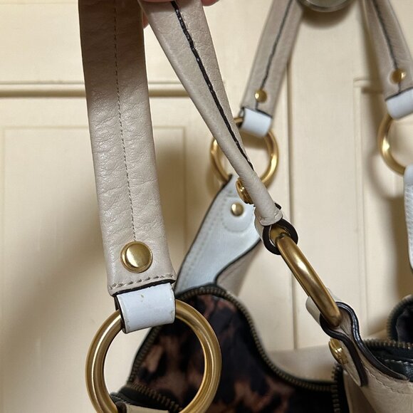 B. MAKOWSKY VINTAGE Y2K ERA 2000's 100% GENUINE LEATHER OVERSIZED SLOUCH HANDBAG - Picture 8 of 10